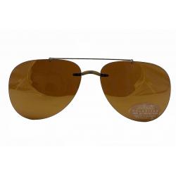 Silhouette Sunglasses 5090 B1 B2 Brown Polarized Clip On - Brown - Bridge Style: B1; Shape 0102; Lens 59 Bridge 15mm