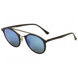 Ray Ban RB4266 RB/4266 RayBan Fashion Sunglasses - Matte Black/White Logo/Green Mirror Blue 604 S/55 - Lens 49 Bridge 21 Temple 140mm