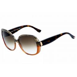 Balenciaga Women's BA95S BA/95S Fashion Sunglasses - Brown Horn/Grey Gradient - Lens 57 Bridge 16 Temple 135mm