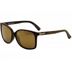 VonZipper Women's Castaway Von Zipper Fashion Sunglasses - Black - Medium Fit