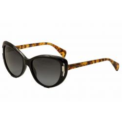 Alexander McQueen Women's AMQ 4238/S 4238S Cat Eye Sunglasses - Black - Lens 55 Bridge 18 Tmeple 130mm