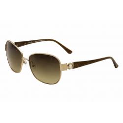 Guess By Marciano Women's GM681 GM/681 Square Sunglasses - Gold - Lens 60 Bridge 16 Temple 135mm