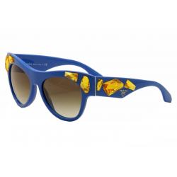 Prada Women's Voice SPR22Q SPR/22Q Fashion Crystals Sunglasses - Blue - Lens 56 Bridge 18 Temple 140mm