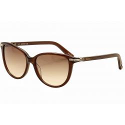 Daniel Swarovski Women's Edith SW77 SW/77 Fashion Sunglasses - Brown - Lens 56 Bridge 15 Temple 135mm