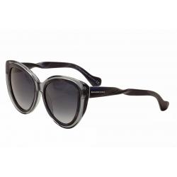 Balenciaga Women's BA26 BA/26 Fashion Cat Eye Sunglasses - Dark Horn Gray/Gray Grad   92W - Lens 54 Bridge 18 Temple 140mm
