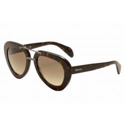 Prada Women's SPR28R SPR 28R Fashion Sunglasses - Brown - Lens 52 Bridge 22 Temple 135mm