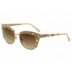 Roberto Cavalli Women's Sualocin 973S 973/S Cat Eye Sunglasses - Gold - Lens 54 Bridge 17 Temple 140mm