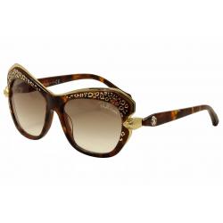 Roberto Cavalli Women's Taygeta 981S 981/S Cat Eye Sunglasses - Brown - Lens 56 Bridge 17 Temple 130mm