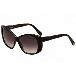 Velvet Eyewear Women's Lucy V012 V/012 Fashion Sunglasses - Black - Lens 55 Bridge 15 Temple 135mm