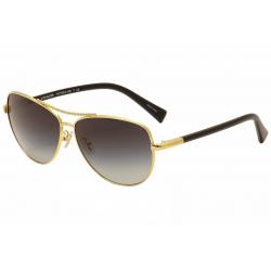 Coach Women's HC7058 HC/7058  Pilot Sunglasses - Light Gold/Black/Light Grey Gradient   924611 - Lens 60 Bridge 12 Temple 135mm