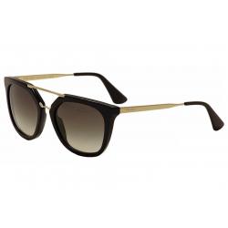 Prada Women's SPR13Q SPR 13Q Fashion Sunglasses - Black - Lens 54 Bridge 20 B 46 DE 58 Temple 140mm