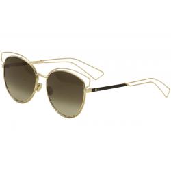 Christian Dior Women's Sideral2/s Sideral 2/s Fashion Sunglasses - Gold/Black/Brown Gradient   JB2/HA - Lens 56 Bridge 17 Temple 145mm