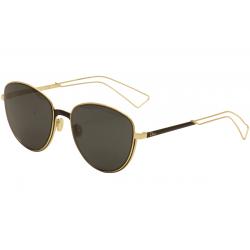 Christian Dior Women's Ultradior/S Fashion Pilot Sunglasses - Gold/Matte Black/Dark Grey   RCW/Y1 - Lens 56 Bridge 19 Temple 145mm