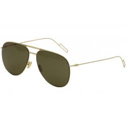 Christian Dior Women's 0205/S 0205S Fashion Pilot Sunglasses - Gold/Grey Green   J5G/E4 - Lens 59 Bridge 15 Temple 150mm
