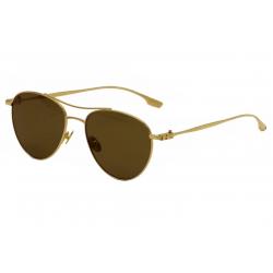 Kiton Women's KT 505S 505/S Titanium Fashion Pilot Sunglasses - Gold - Lens 54 Bridge 17 Temple 140mm