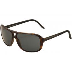 Porsche Design Women's P'8557 P8557 Fashion Pilot Sunglasses - Brown - Lens 60 Bridge 13 Temple 130mm