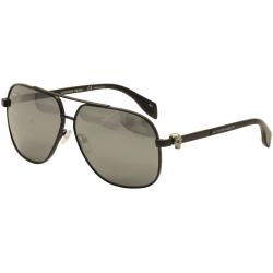 Alexander McQueen Women's AM 0019S 0019/S Fashion Pilot Sunglasses - Black - Lens 63 Bridge 11 Temple 130mm