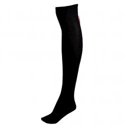 Betsey Johnson Women's Swing & Zip Over The Knees Socks - Black - 9 11 Fits Shoe 4 10.5
