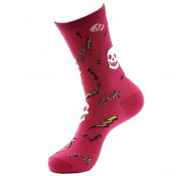 Betsey Johnson Women's Punk U Icon Casual Socks - Pink - 9 11 Fits Shoe 4 10.5