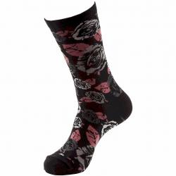 Betsey Johnson Women's Rockin Rose Casual Socks - Pink - 9 11 Fits Shoe 4 10.5