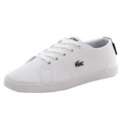 Lacoste Boy's Marcel Lace Up Fashion Sneakers Shoes - White - 2   Little Kid