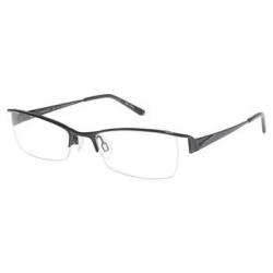 Charmant Women's Eyeglasses TI12068 TI/12068 Half Rim Black Optical Frame - Black   BK - Lens 50 Bridge 18 Temple 135mm