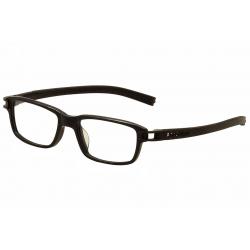 Tag Heuer Men's Eyeglasses Track S TH7602 TH/7602 Full Rim Optical Frame - Black   007 - Lens 52 Bridge 17 Temple 145mm