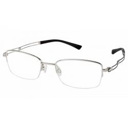 Charmant Line Art Women's Eyeglasses XL2062 XL/2062 Half Rim Optical Frame - White - Lens 51 Bridge 18 Temple 135mm