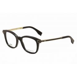 Fendi Women's Eyeglasses FF0023 Full Rim Optical Frame - Black - Lens 50 Bridge 19 Temple 140mm