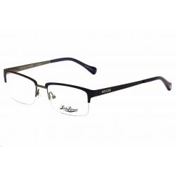 Lucky Brand Men's Eyeglasses Pipeline Black Semi Rim Optical Frame - Blue - Lens 53 Bridge 18 Temple 140mm