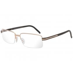 Porsche Design Men's Eyeglasses P'8216 P8216 Half Rim Optical Frame - Gold/Blue   E - Lens 56 Bridge 17 Temple 145mm