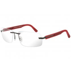 Porsche Design Men's Eyeglasses P'8233 P8233 Rimless Optical Frame - Black - Lens 60 Bridge 16 Temple 135mm