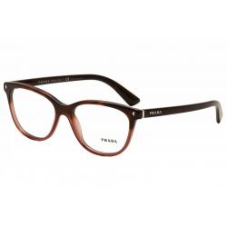 Prada Women's Eyeglasses Journal VPR14R VPR/14R Full Rim Optical Frame 52mm - Red - Medium Fit