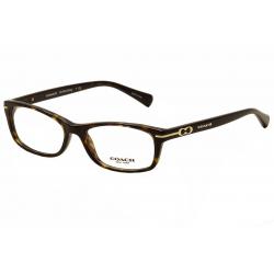 Coach Women's Eyeglasses Elise HC6054 HC/6054 Full Rim Optical Frame - Dark Tortoise   5001 - Medium Fit