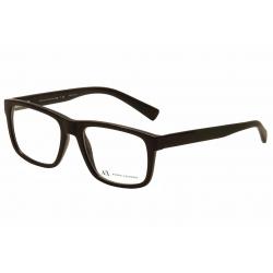 Armani Exchange Men's Eyeglasses AX3025 AX/3025 Full Rim Optical Frame - Black - Lens 53 Bridge 18 Temple 140mm