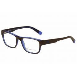 Armani Exchange Men's Eyeglasses AX3018 AX/3018 Full Rim Optical Frame - Brown - Lens 53 Bridge 18 Temple 140mm