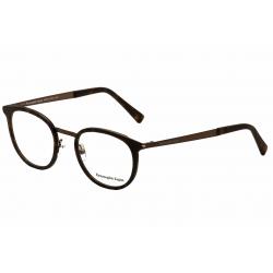Ermenegildo Zegna Men's Eyeglasses EZ5048 EZ/5048 Full Rim Optical Frame - Brown - Lens 49 Bridge 21 Temple 140mm