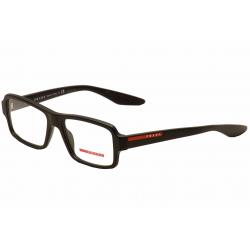Prada Men's Eyeglasses VPS 01G 01/G Full Rim Optical Frame - Black - Lens 53 Bridge 16 Temple 140mm