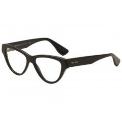 Miu Miu Women's Eyeglasses VMU 10N 10/N Full Rim Optical Frame - Black - Lens 52 Bridge 16 Temple 145mm