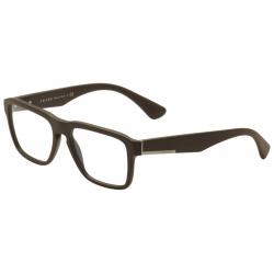 Prada Men's Eyeglasses VPR04S VPR 04S Full Rim Optical Frame - Brown - Lens 55 Bridge 17 Temple 145mm