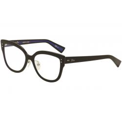 Christian Dior Women's Eyeglasses Exquise O2 Full Rim Optical Frame - Black - Lens 52 Bridge 17 Temple 140mm