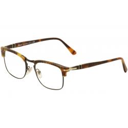 Persol Men's Eyeglasses 8359V 8359/V Full Rim Optical Frame - Caffe/Silver   108 - Lens 51 Bridge 19 Temple 145mm