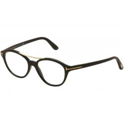 Tom Ford Women's Eyeglasses TF5412 TF/5412 Full Rim Optical Frame - Black - Lens 52  Bridge 17 Temple 140mm