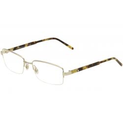 Mont Blanc Men's Eyeglasses MB0581 MB/0581 Semirim Optical Frame - Silver - Lens 58 Bridge 19 Temple 145mm