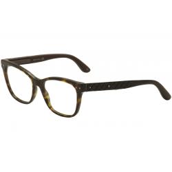 Bottega Veneta Women's Eyeglasses BV 0010O 0010/O Full Rim Optical Frame - Brown - Lens 53 Bridge 17 Temple 145mm