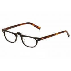 John Varvatos Men's Eyeglasses V804 Full Rim Reading Glasses - Black - Strength: +2.00