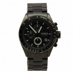 Fossil Men s Decker CH2601 Black Stainless Steel Chronograph Watch