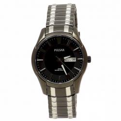Pulsar Men s Traditional Collection PJ6049 Black Ion Analog Watch
