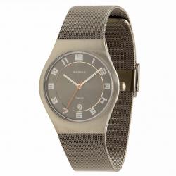 Bering Men s Titanium Collection 11937 007 Milanese Grey Analog Watch