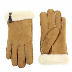 Ugg Women's Tenney Winter Fur Lined Gloves - Beige - Medium